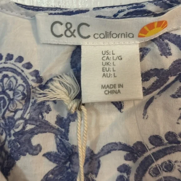 Tribal Spring/Summer-Printed Blouse-Blue Star - Picture 2 of 3